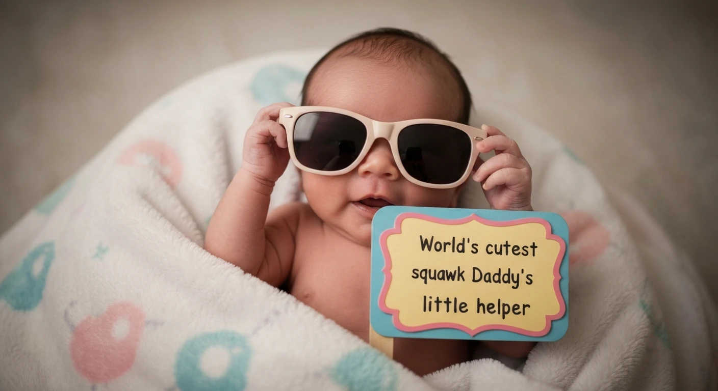 Texte de naissance humoristique : idees decalees